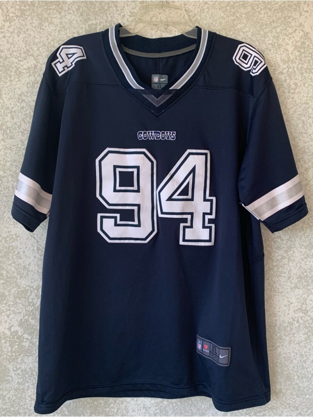 Cowboys 94 Haley Nike Navy On-Field NFL XL Jersey
